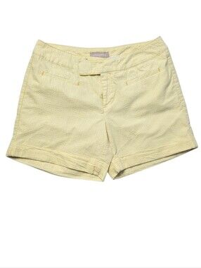 Light Yellow Women's Seersucker Shorts